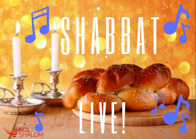 Shabbat Live Services In-Person or via Zoom