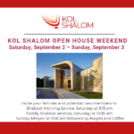 Open House Shabbat Weekend